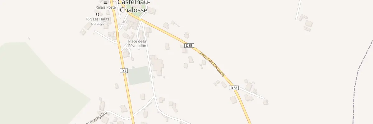 Plan du 218 Rte de Donzacq à Castelnau-Chalosse