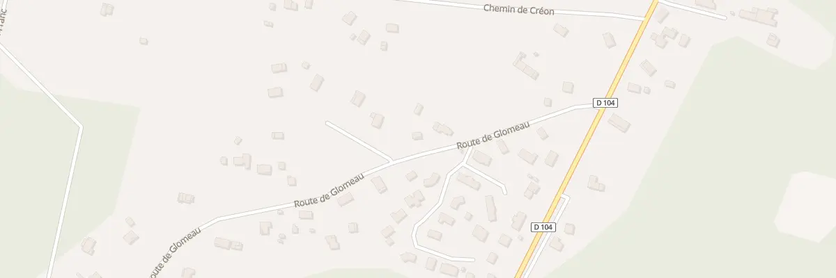 Plan du 8 Rte de Glomeau à Saint-Sauveur
