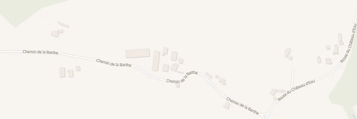 Plan du 1076 Che de la Barthe à Pomarez