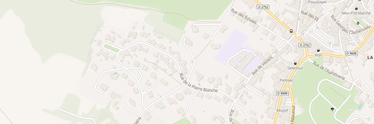 Plan du 14 Rue de la pierre blanche à Pouzauges