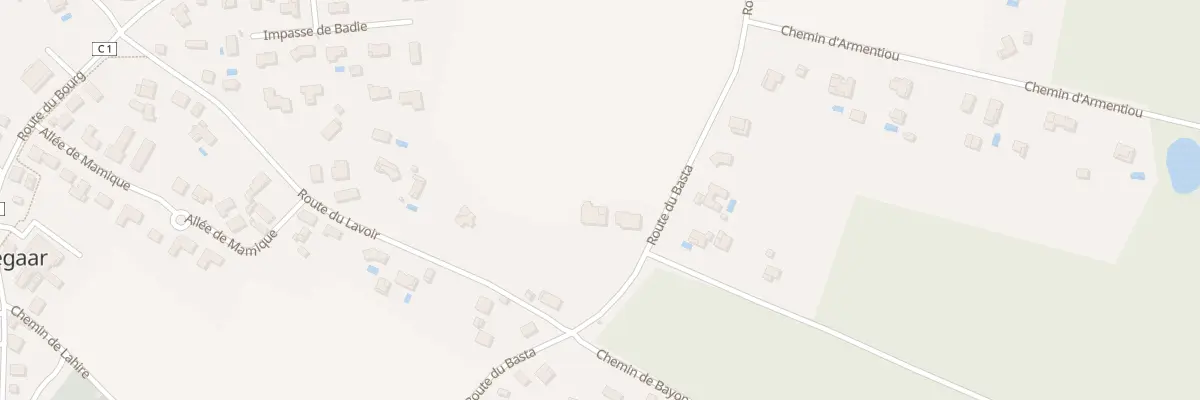 Plan du 877 Rte du Basta à Bégaar