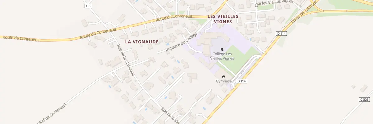 Plan du 10 Rue de la Vignaude à Cozes