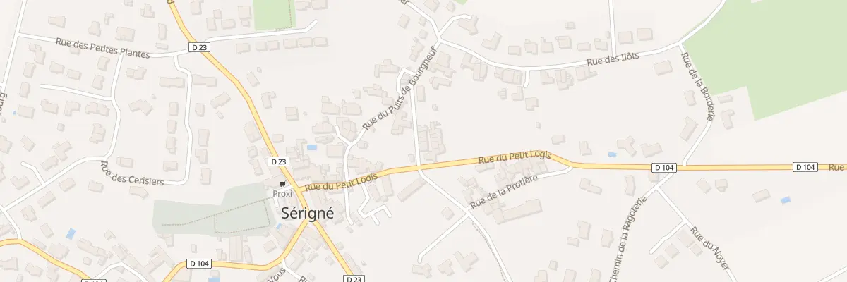 Plan du 8 Rue du pontreau à Sérigné