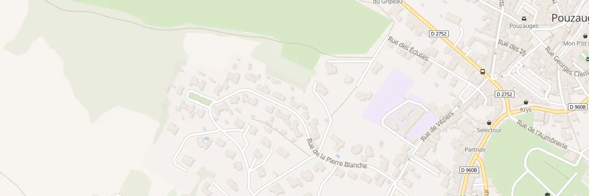 Plan du 20 Rue de la pierre blanche à Pouzauges