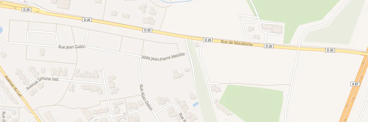 Plan du 14 All Jean-Pierre Melville à Cholet