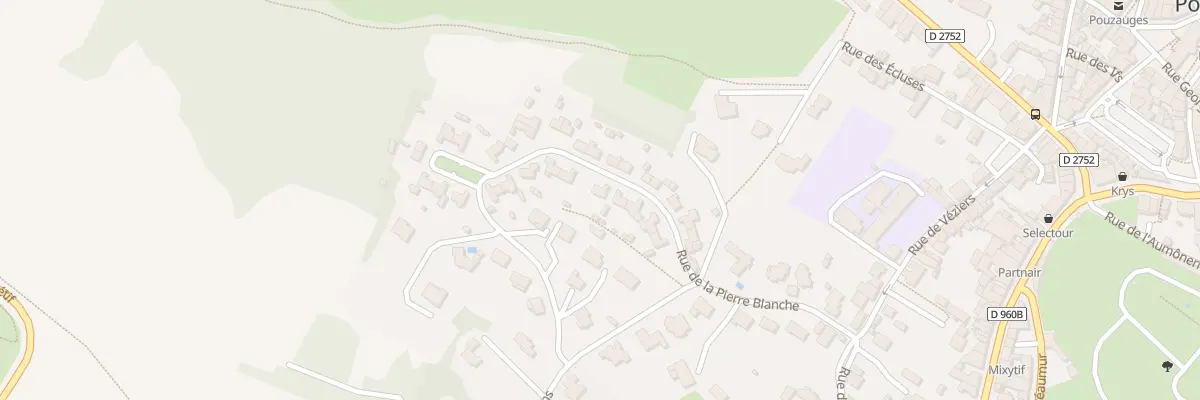 Plan du 25 Rue de la pierre blanche à Pouzauges