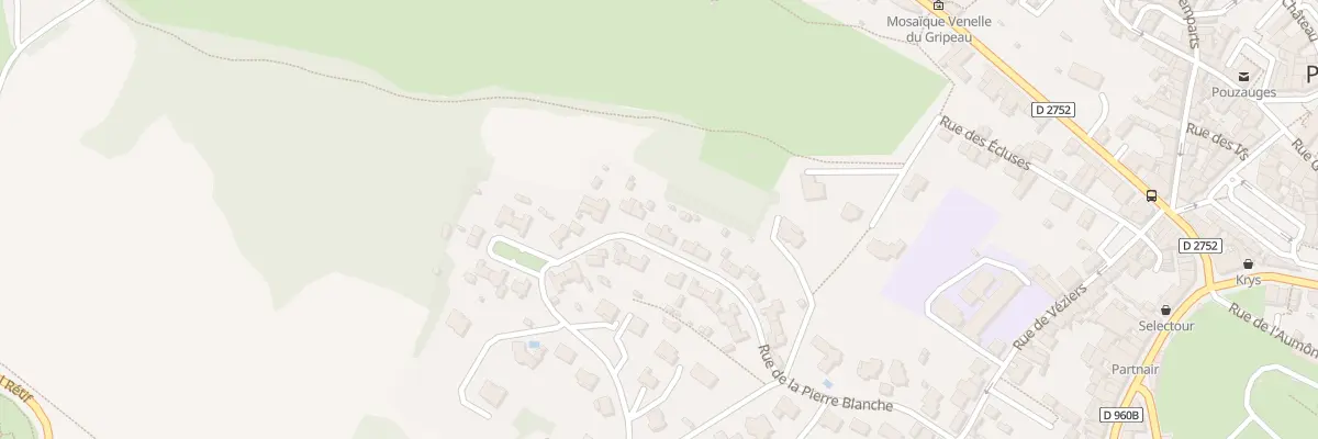 Plan du 28 Rue de la pierre blanche à Pouzauges