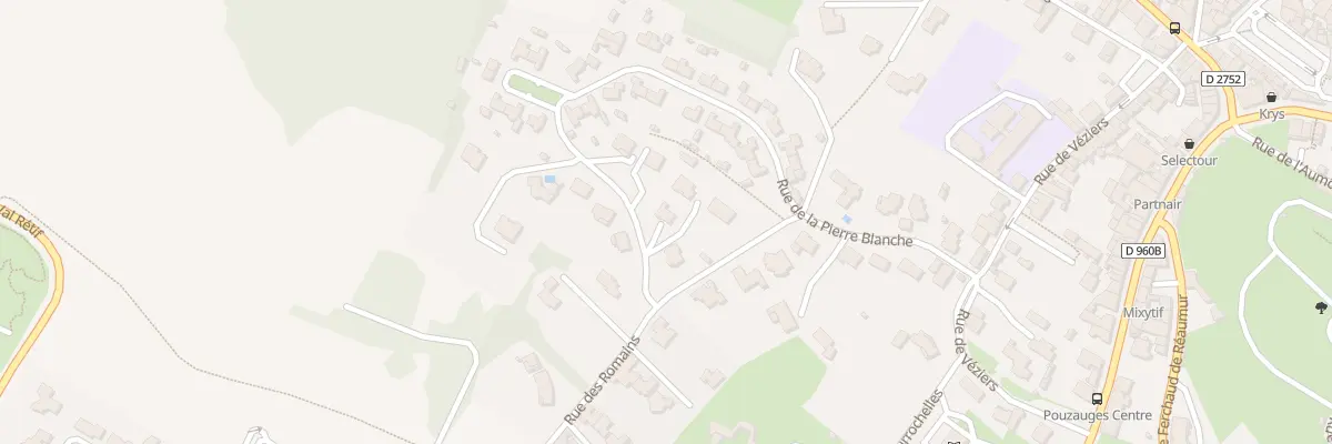 Plan du 12 Rue des romains à Pouzauges