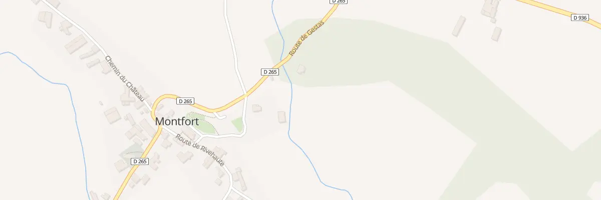 Plan du 1 Rte de Gestas à Montfort