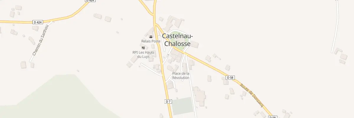 Plan du 16 Pl de la Revolution à Castelnau-Chalosse