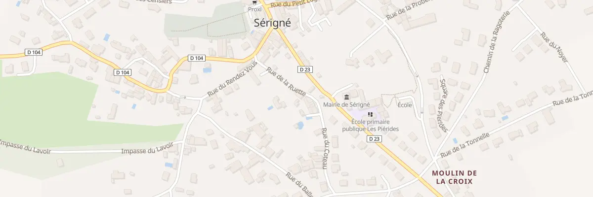 Plan du 20 Rue de la ruette à Sérigné