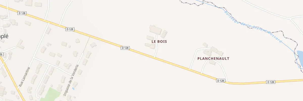 Plan du 195 Rte de Peuton à Simplé