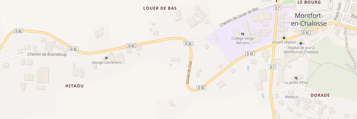 Plan du 435 Rte de Dax à Montfort-en-Chalosse