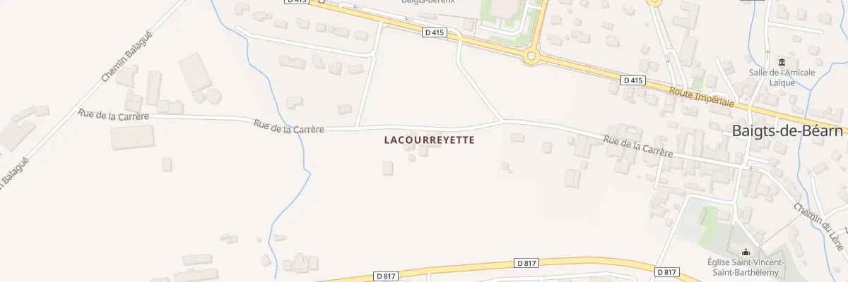 Plan du 373 Rue La Carrere à Baigts-de-Béarn