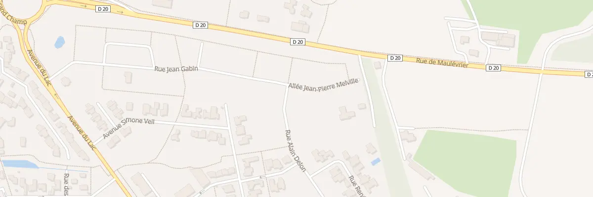 Plan du 2 All Jean-Pierre Melville à Cholet
