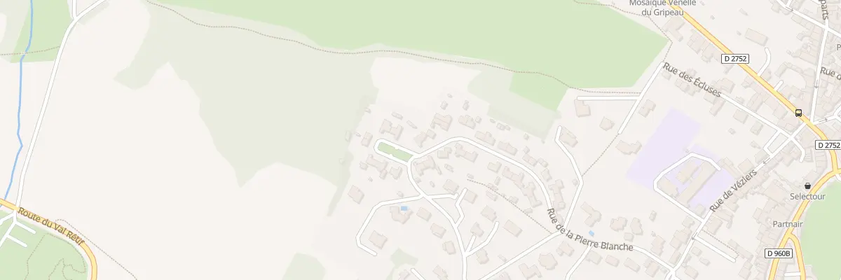 Plan du 38 Rue de la pierre blanche à Pouzauges