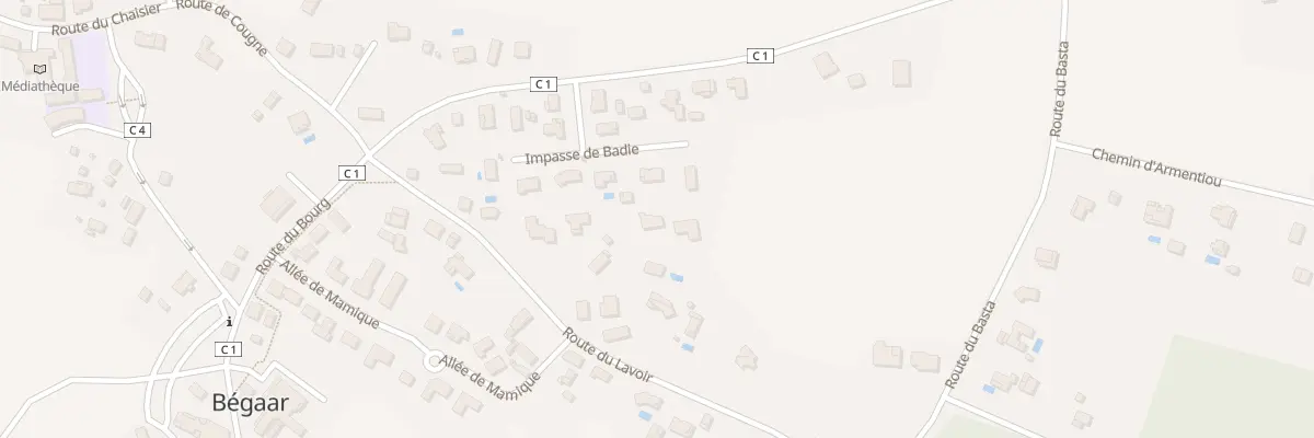 Plan du 410 Imp de Badie à Bégaar