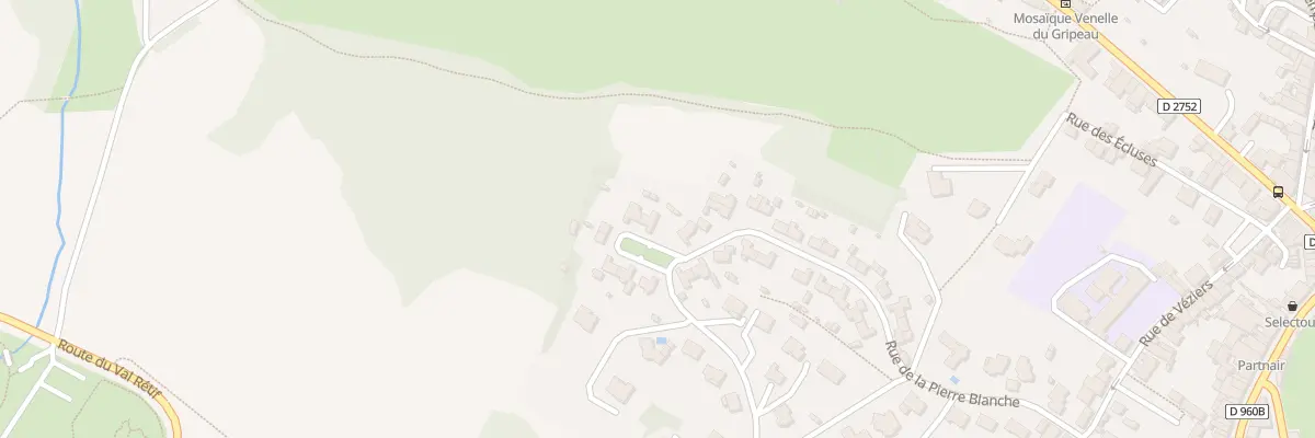 Plan du 40 Rue de la pierre blanche à Pouzauges