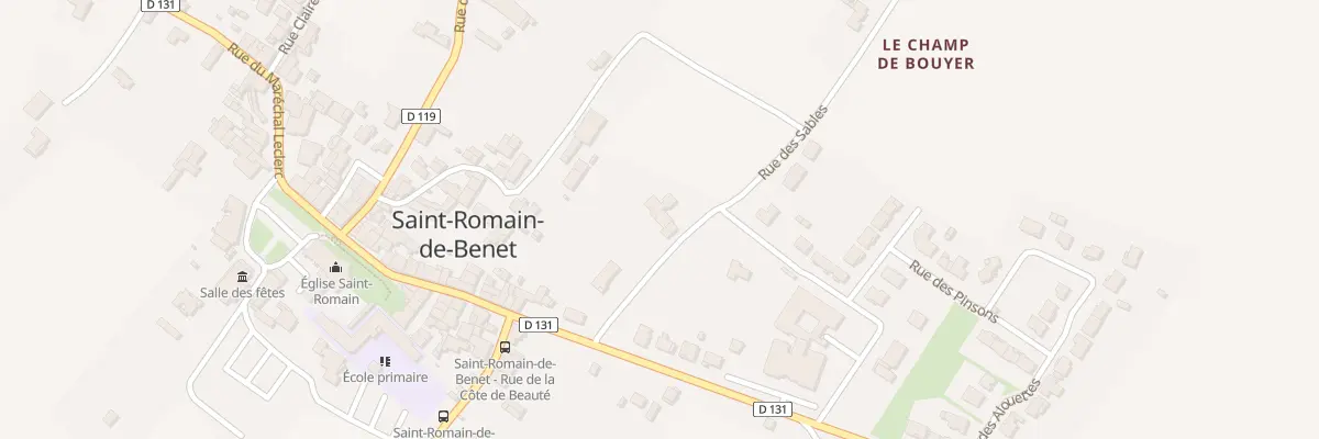 Plan du 3 Rue des Sables à Saint-Romain-de-Benet
