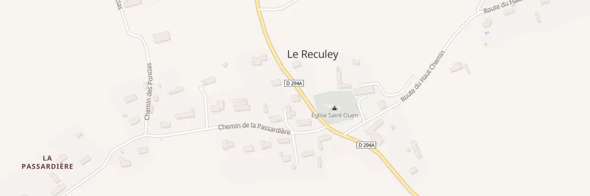 Plan du 1 Rte de Carville - Le Reculey à Souleuvre en Bocage