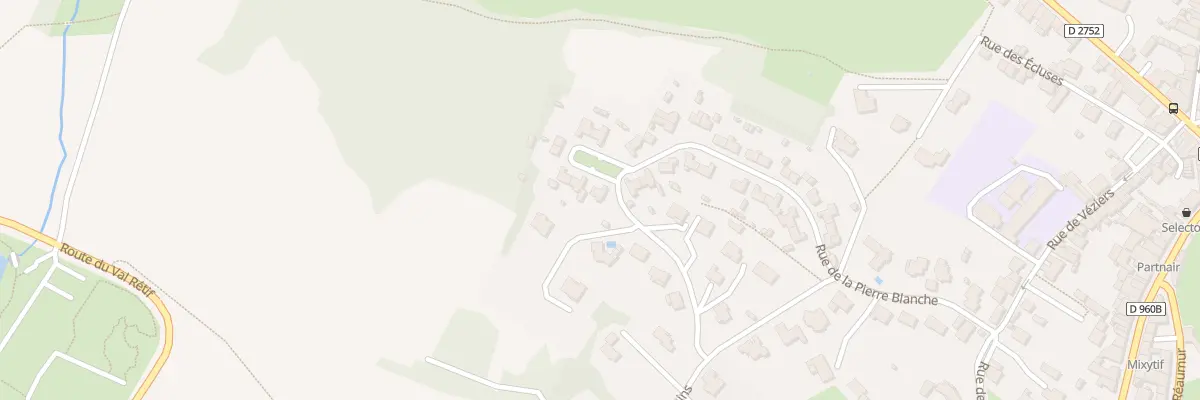 Plan du 39 Rue de la pierre blanche à Pouzauges