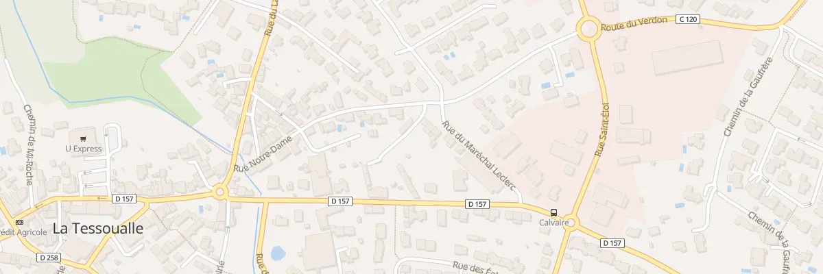 Plan du 2 Rue du Mal Leclerc à La Tessoualle