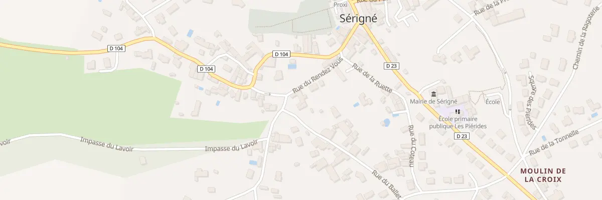 Plan du 1 Pl du Rendez-vous à Sérigné