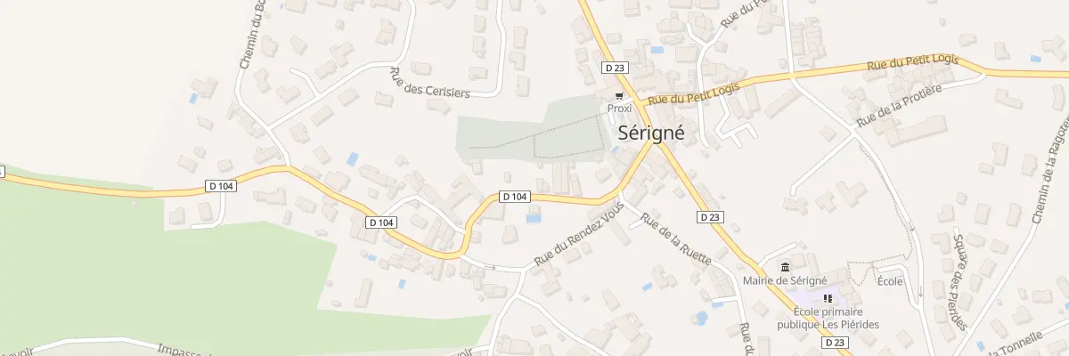 Plan du 24 Rue de la rabatelière à Sérigné