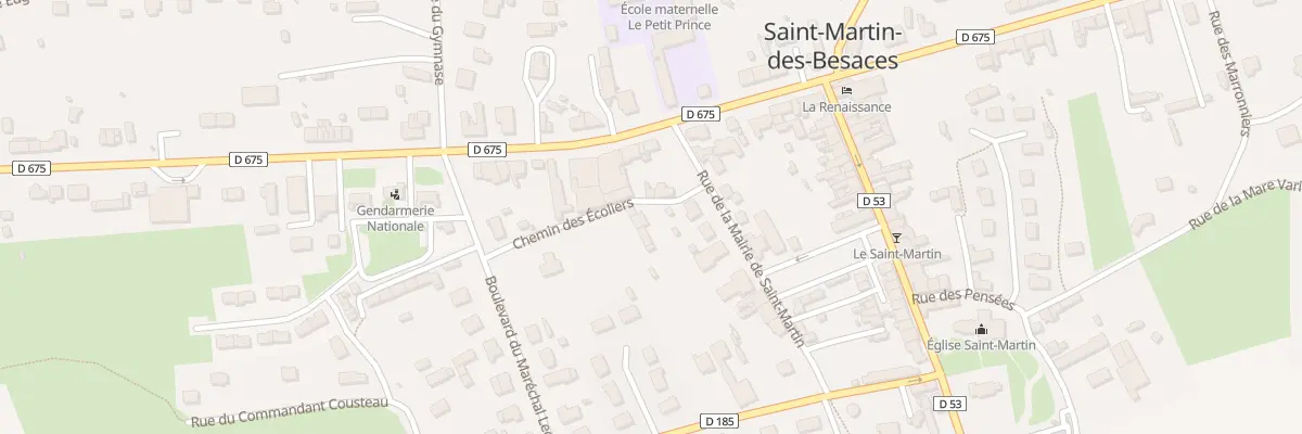 Plan du 3 Che des Ecoliers -St Mart Besa à Souleuvre en Bocage