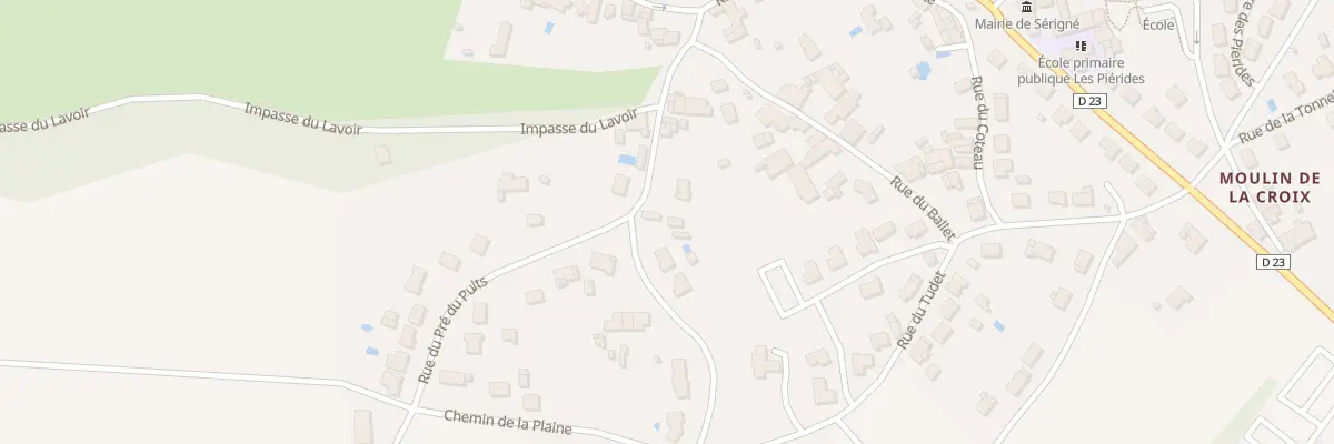 Plan du 1 Rue de la muauderie à Sérigné