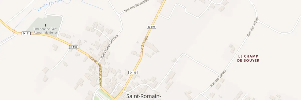 Plan du 10 Rue du Logis à Saint-Romain-de-Benet