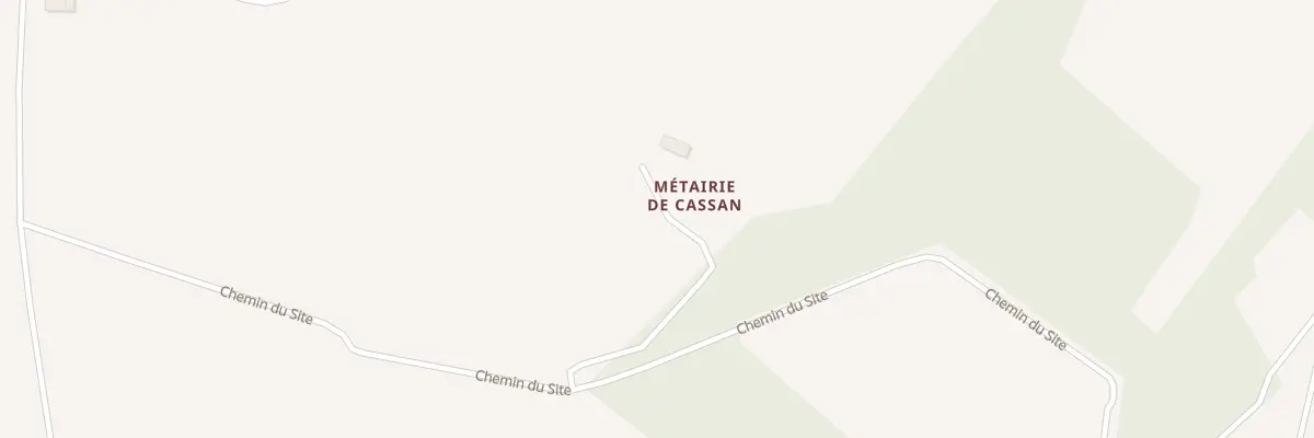 Plan du 1 Metairie de Cassan à Saint-Germain-d’Esteuil
