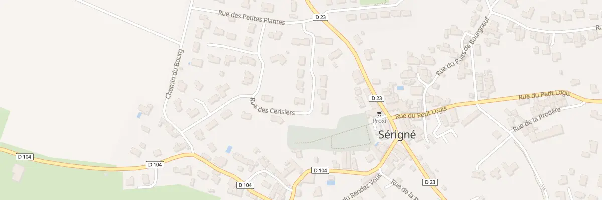 Plan du 12 Rue des cerisiers à Sérigné