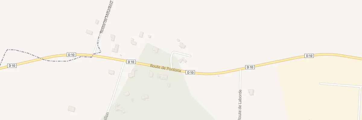 Plan du 864 Rte de Pontonx à Saint-Geours-d’Auribat