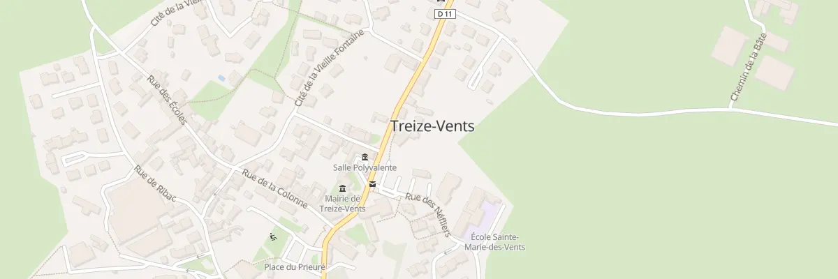Plan du 30 Rue rémy rené bazin à Treize-Vents