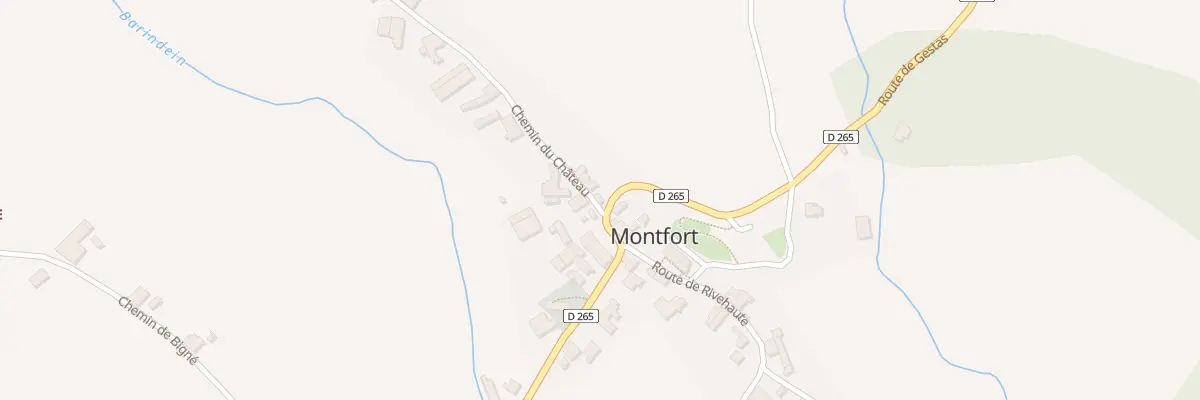 Plan du 2 Che du Château à Montfort