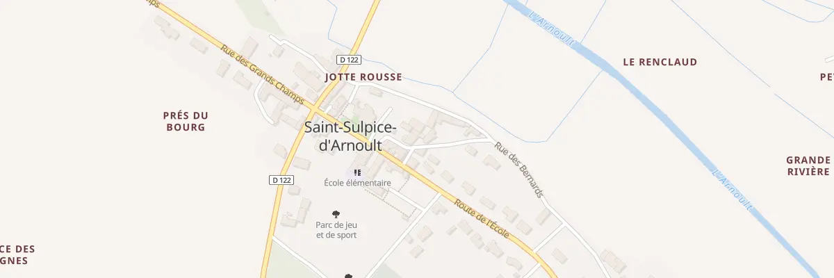 Plan du 4 Rue du Marronnier à Saint-Sulpice-d’Arnoult