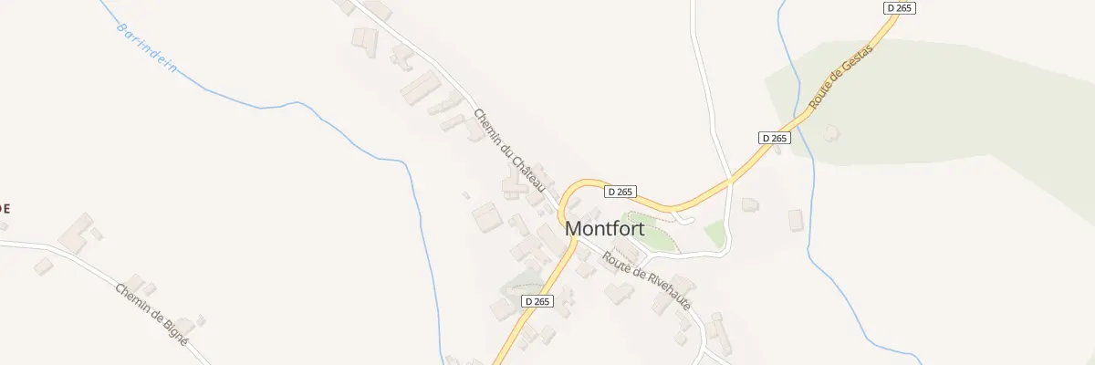 Plan du 4 Che du Château à Montfort