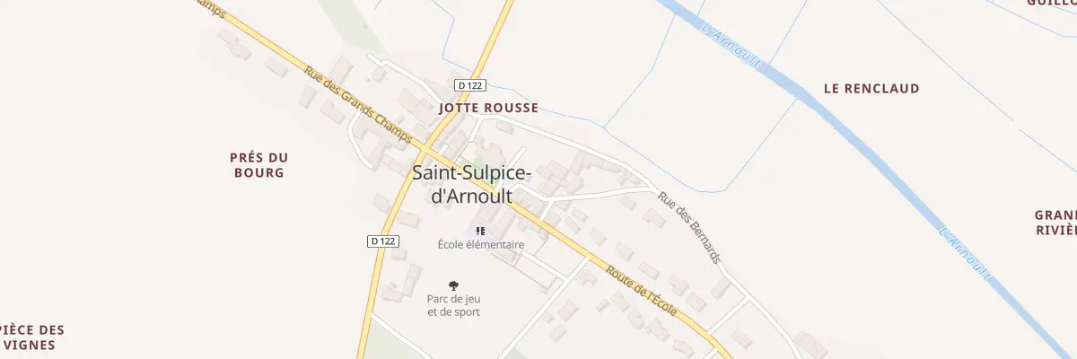 Plan du 2 Rue du Marronnier à Saint-Sulpice-d’Arnoult