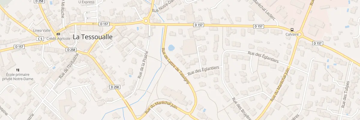 Plan du 8 Rue de Lattre de Tassigny à La Tessoualle