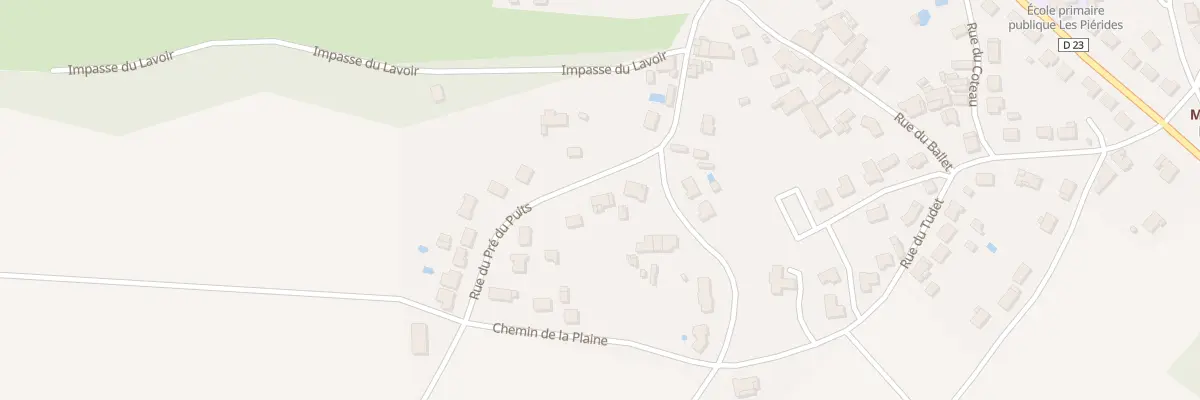 Plan du 27 Rue du pré du puits à Sérigné