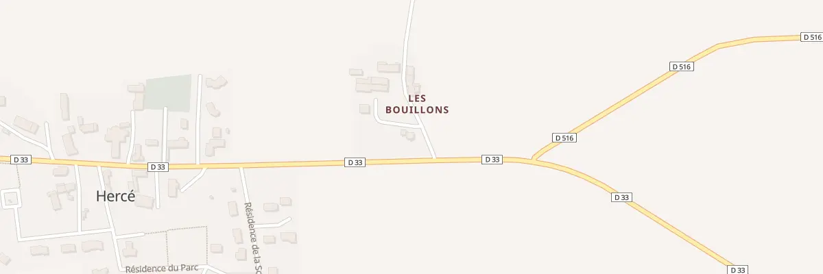 Plan du 1 Les Bouillons à Hercé