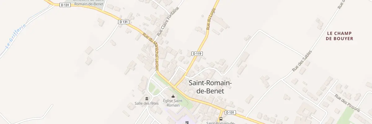 Plan du 5 Rue du Logis à Saint-Romain-de-Benet