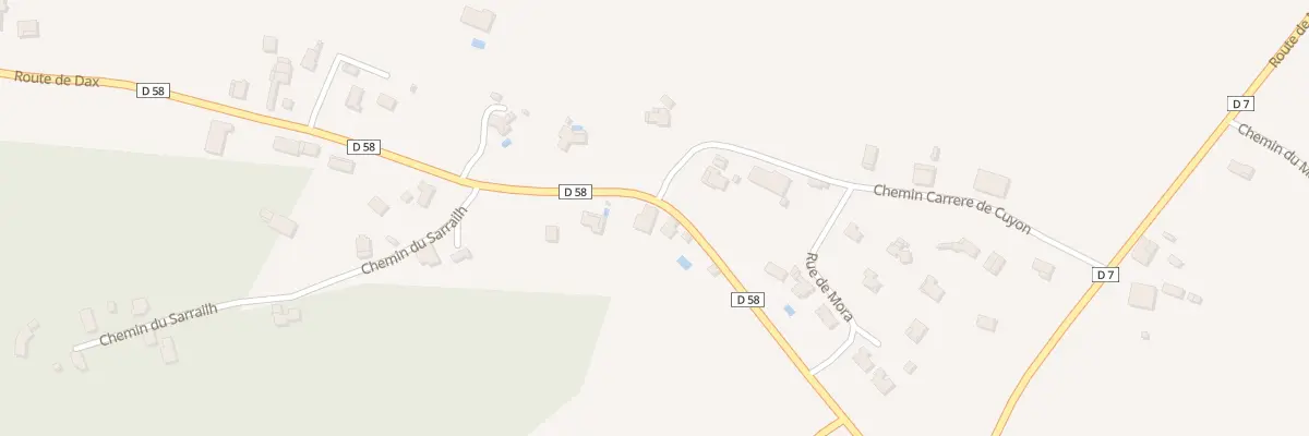 Plan du 401 Rte de Dax à Castelnau-Chalosse