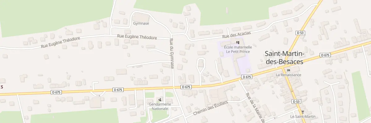 Plan du 4 Rue du Gymnase -St Mar Besaces à Souleuvre en Bocage