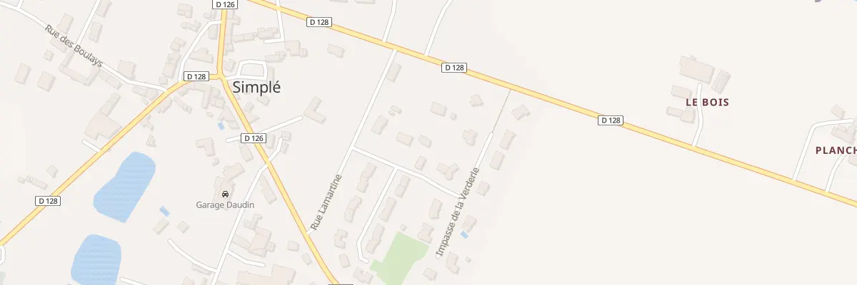Plan du 5 Rue Lamartine à Simplé
