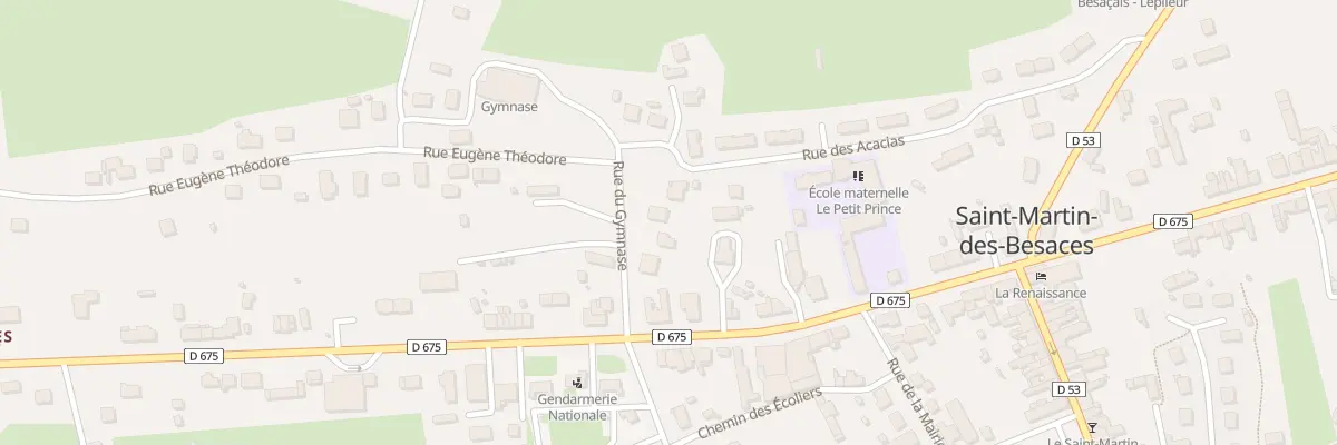 Plan du 4 Av de la Gare St Mart Besaces à Souleuvre en Bocage