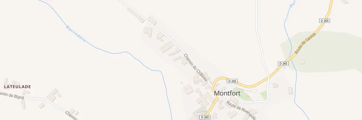 Plan du 5 Che du Château à Montfort