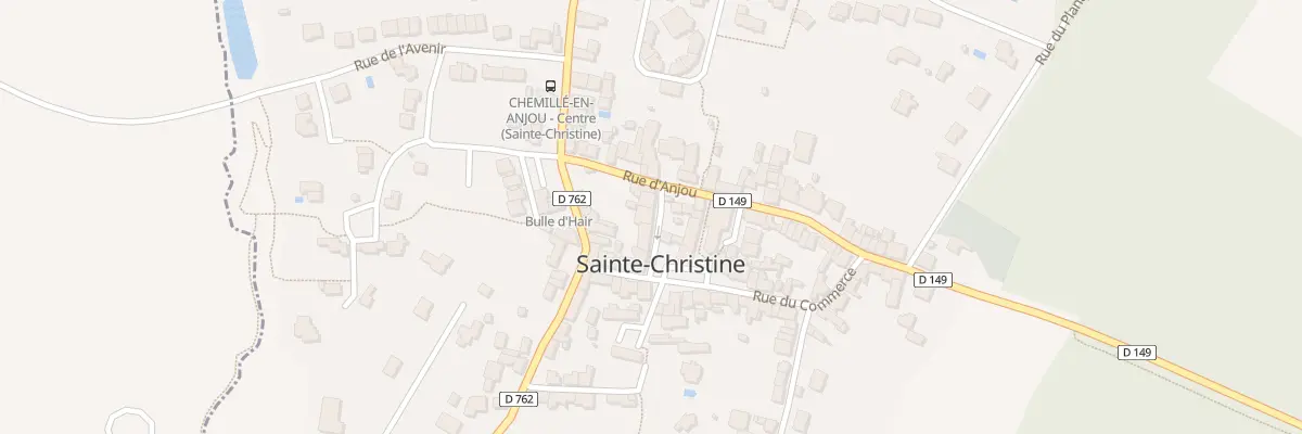 Plan du 9 Rue du Centre de Ste Christine à Chemillé-en-Anjou