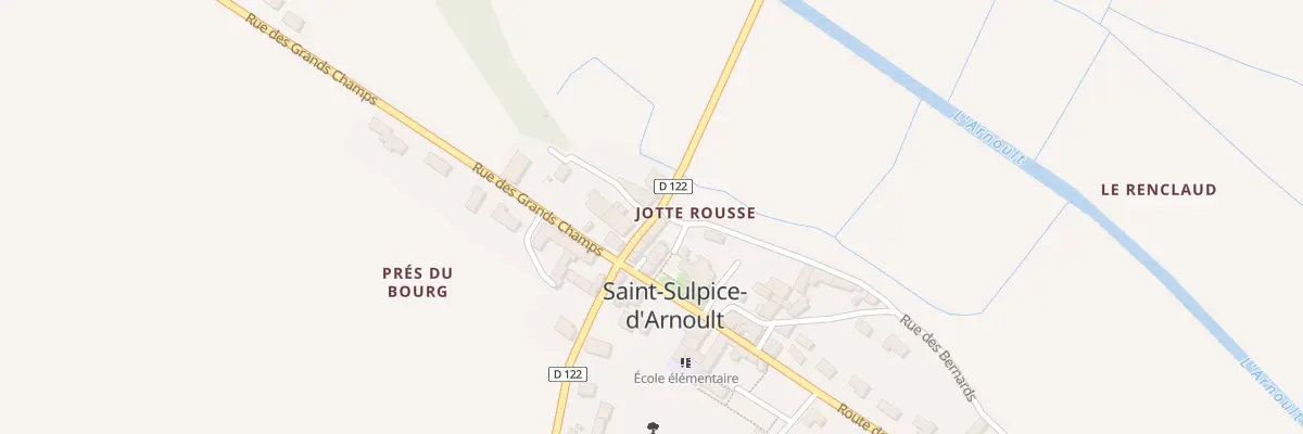 Plan du 2 Rte de l’Arnoult à Saint-Sulpice-d’Arnoult